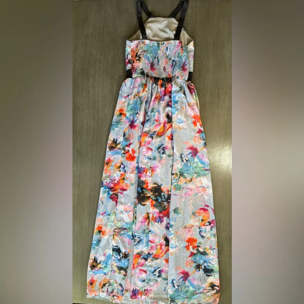 Pastel Floral Maxi Dress Halter Top 8 Little Mistress - Picture 3 of 10